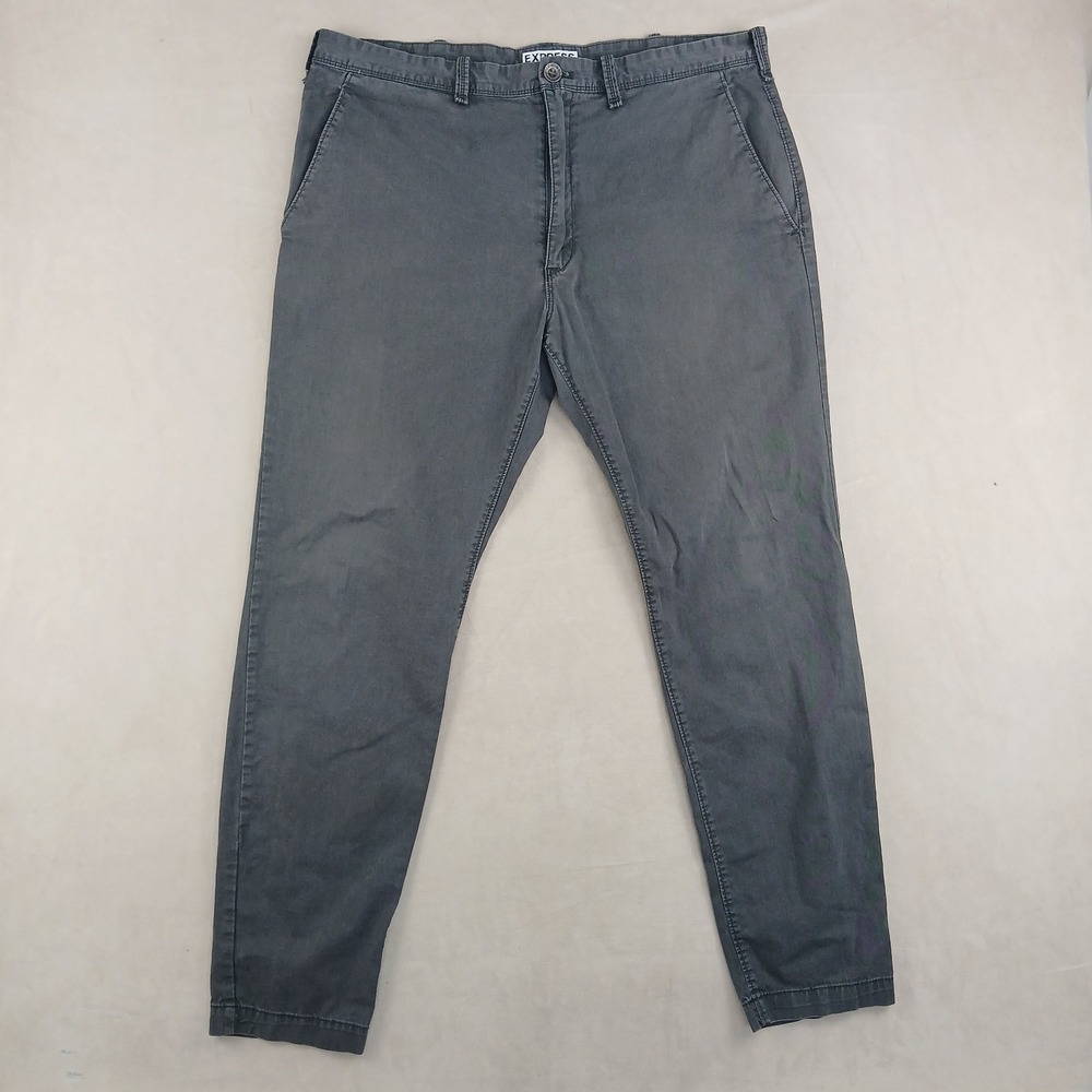Express 36x32 Mens Pants Chino **Actual 36x29 ** Gray Taper